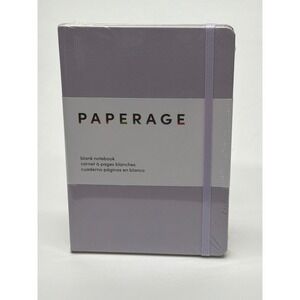 Paperage Blank Notebook Lavender Purple Hardcover 160 Pages 5.6x8 100gsm 88379